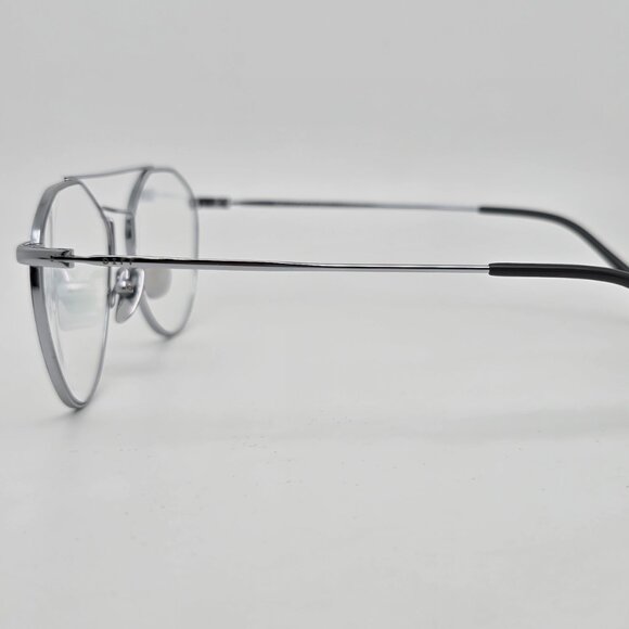 Diff Eyewear Sunday Silver Grey Frame Blue Light Blocking Lens Aviator Glasses - Picture 4 of 15